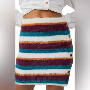 NWT Free People Ciara Sweater Mini Skirt